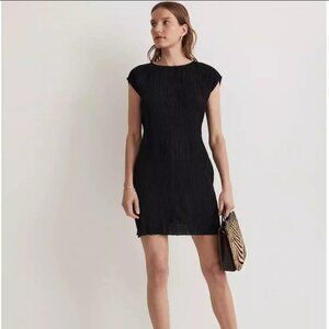 Plissé Mini Tee Dress